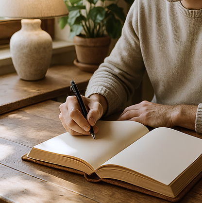 Carnet de journaling artisanal