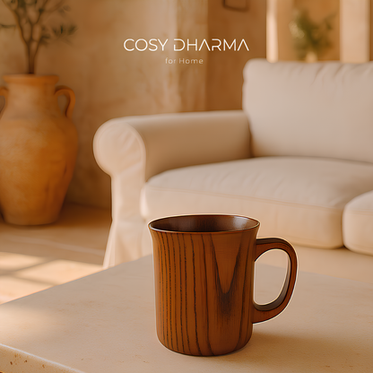 Tasse artisanale en bois naturel - 300ml